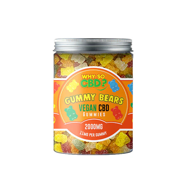 Why So CBD? 2000mg Broad Spectrum CBD Large Vegan Gummies