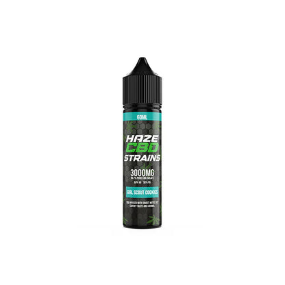 Haze CBD Strains 3000mg CBD E-Liquid 50ml Shortfill 