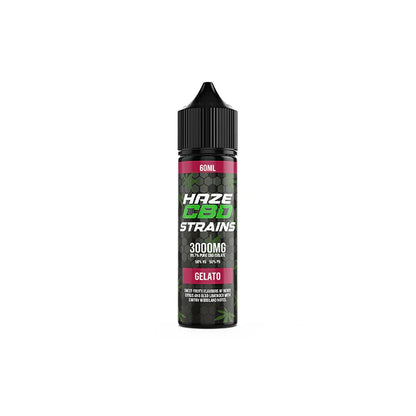 Haze CBD Strains 3000mg CBD E-Liquid 50ml Shortfill 