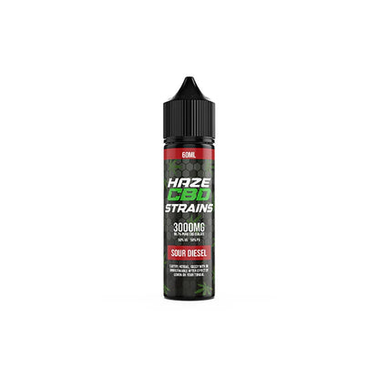 Haze CBD Strains 3000mg CBD E-Liquid 50ml Shortfill 