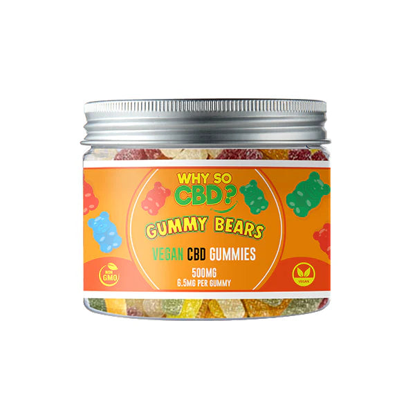 Why So CBD? 500mg Broad Spectrum CBD Small Vegan Gummies