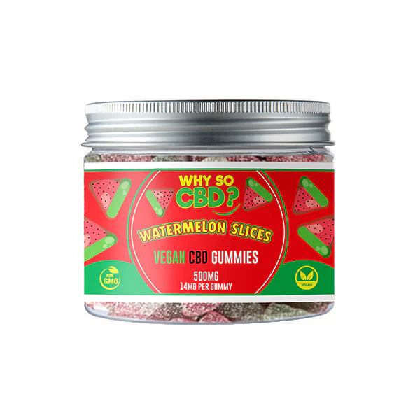 Why So CBD? 500mg Broad Spectrum CBD Small Vegan Gummies
