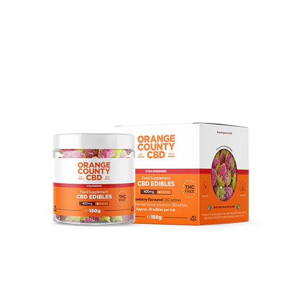 Orange County CBD 400mg Gummies - Small Pack Strawberry