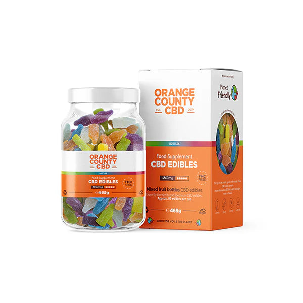 Orange County CBD 4800mg Gummies - Large Pack Fruit Bottles