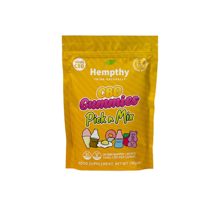 Hempthy 300mg CBD Gummies 30 Pieces