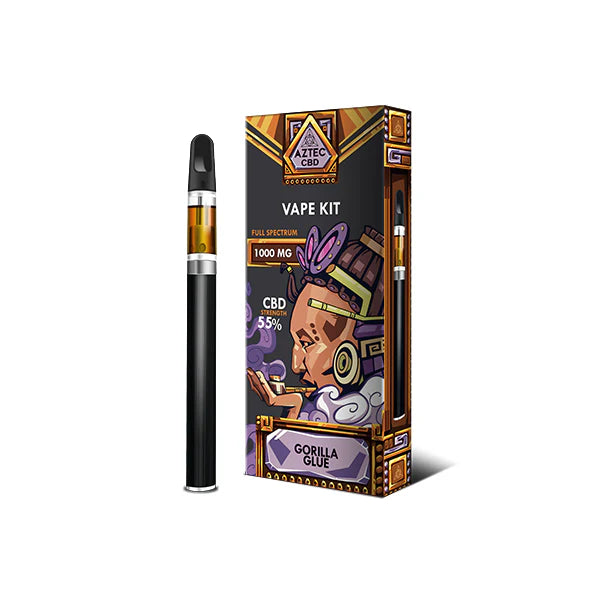 Aztec CBD 1000mg Broad Spectrum Vape Kit – Gorilla Glue