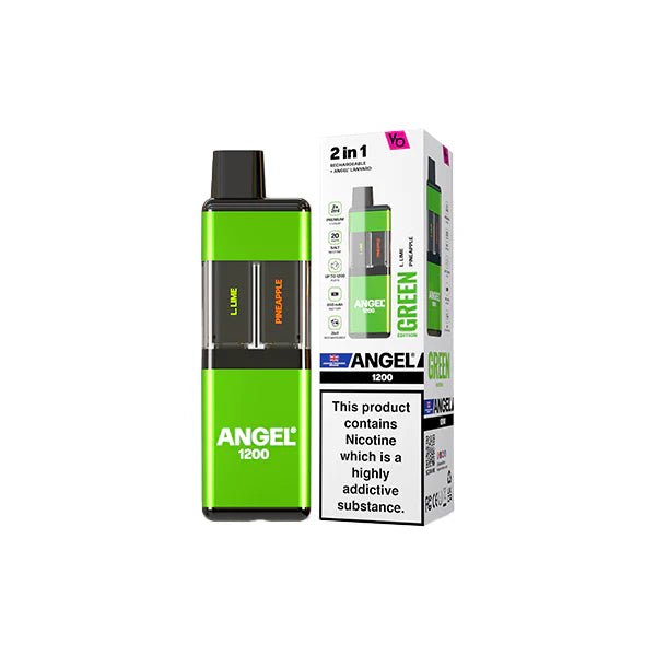 Angel 1200 2in1 By Vapes Bar Dual 20mg Prefilled Pod Kit 1200 Puffs