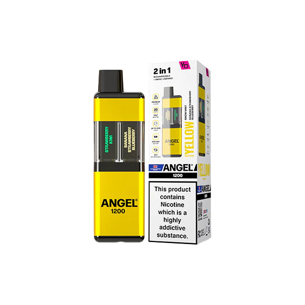 Angel 1200 2in1 By Vapes Bar Dual 20mg Prefilled Pod Kit 1200 Puffs