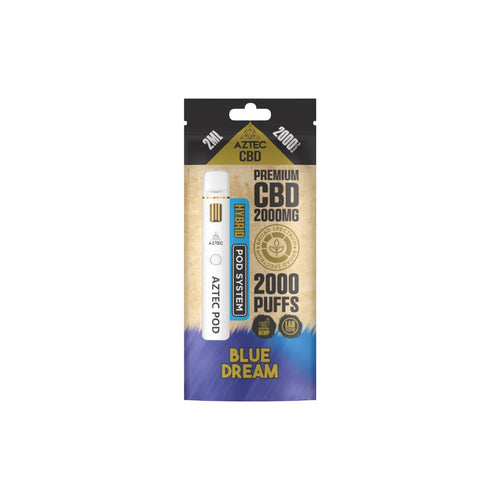 Aztec CBD 2000mg Broad Spectrum CBD Pod Vape Kit – Blue Dream
