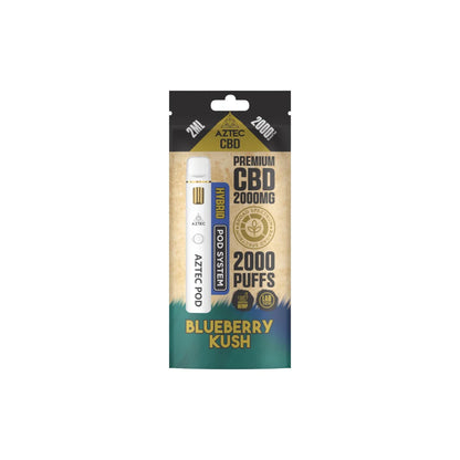 Aztec CBD 2000mg Broad Spectrum CBD Pod Vape Kit – Blueberry Kush