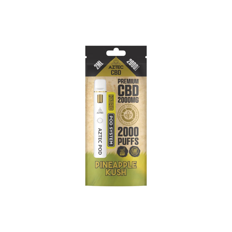 Aztec CBD 2000mg Broad Spectrum CBD Pod Vape Kit – Pineapple Kush