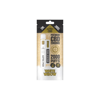 Aztec CBD 2000mg Broad Spectrum CBD Pod Vape Kit – White Widow