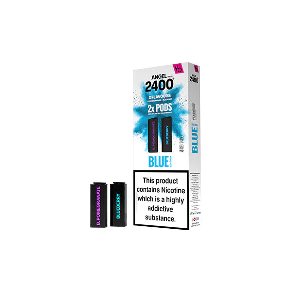 Vapes Bars Angel 2400 Prefilled Pods 20mg 1200 Puffs - Blue