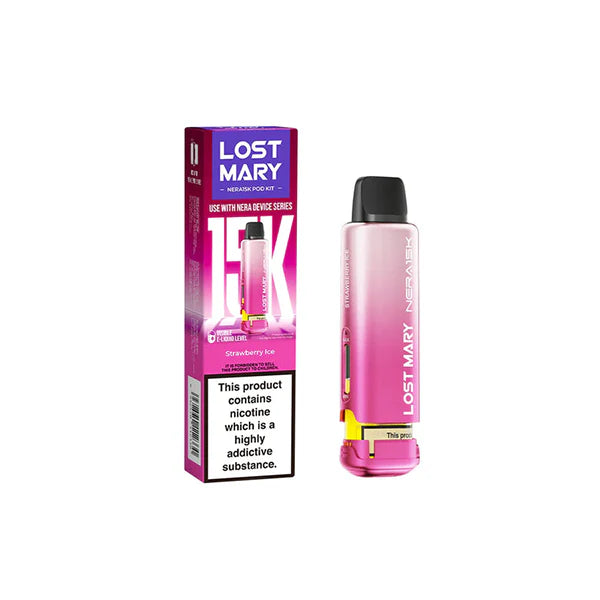 Lost Mary Nera 15k Prefilled Pod Strawberry Ice