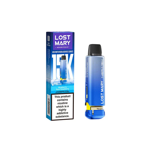 Lost Mary Nera 15k Prefilled Pod Blue Sour Raspberry