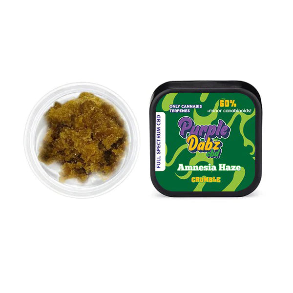 Purple Dank Purple Dabz Full spectrum CBD Crumble 1000mg - Amnesia Haze