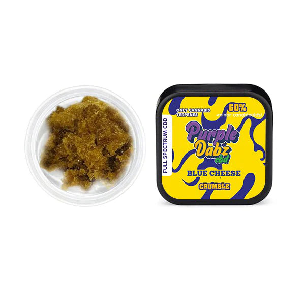 Purple Dank Purple Dabz Full spectrum CBD Crumble 1000mg - Blue Cheese