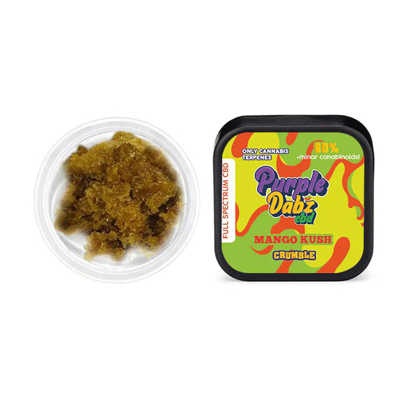 Purple Dank Purple Dabz Full spectrum CBD Crumble 1000mg - Mango Kush