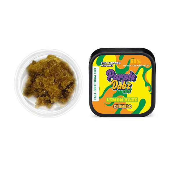Purple Dank Purple Dabz Full spectrum CBD Crumble 1000mg - Lemon Haze
