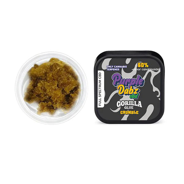 Purple Dank Purple Dabz Full spectrum CBD Crumble 1000mg - Gorilla Glue