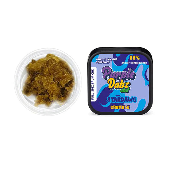 Purple Dank Purple Dabz Full spectrum CBD Crumble 1000mg - Stardawg