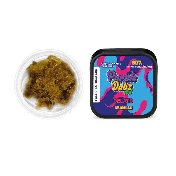 Purple Dank Purple Dabz Full spectrum CBD Crumble 1000mg - Gelato