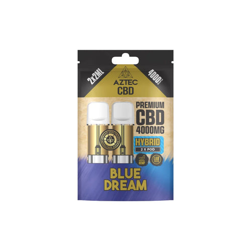 Aztec CBD 4000mg Broad Spectrum Pods 2ml – Blue Dream