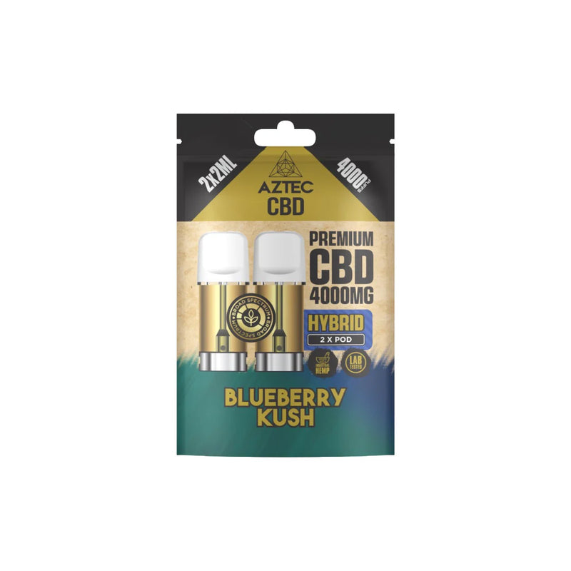 Aztec CBD 4000mg Broad Spectrum Pods 2ml – Blueberry Kush
