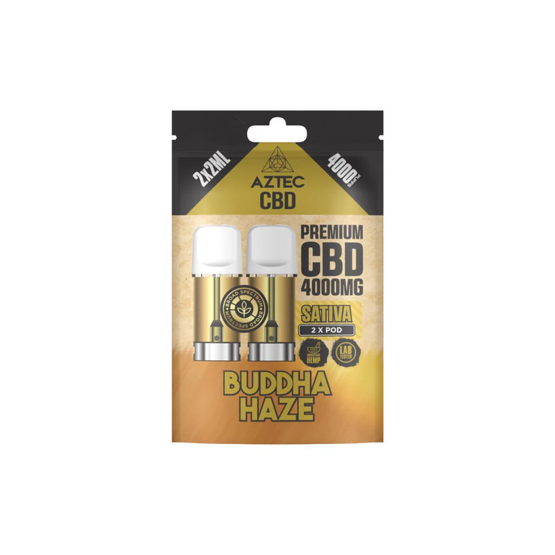 Aztec CBD 4000mg Broad Spectrum Pods 2ml – Buddha Haze