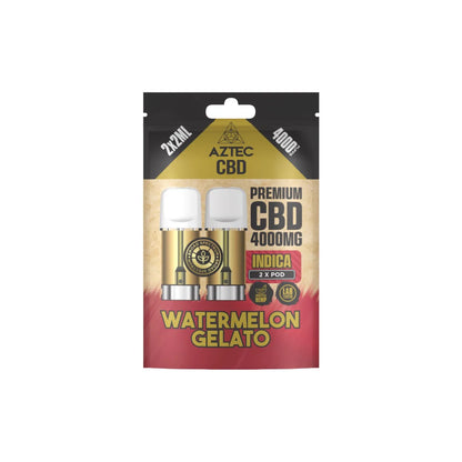 Aztec CBD 4000mg Broad Spectrum Pods 2ml – Watermelon Gelato