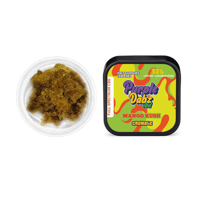 Purple Dank Purple Dabz Full spectrum CBD Crumble 500mg - Mango Kush
