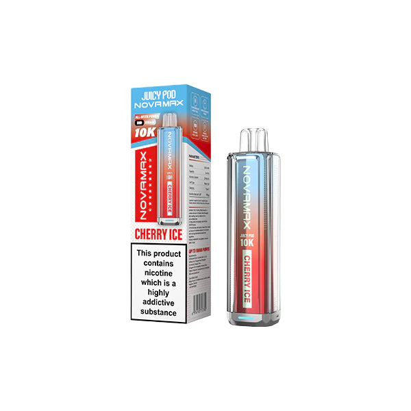 Novamax Disposable Pod Vape Kit 10k Cherry Ice