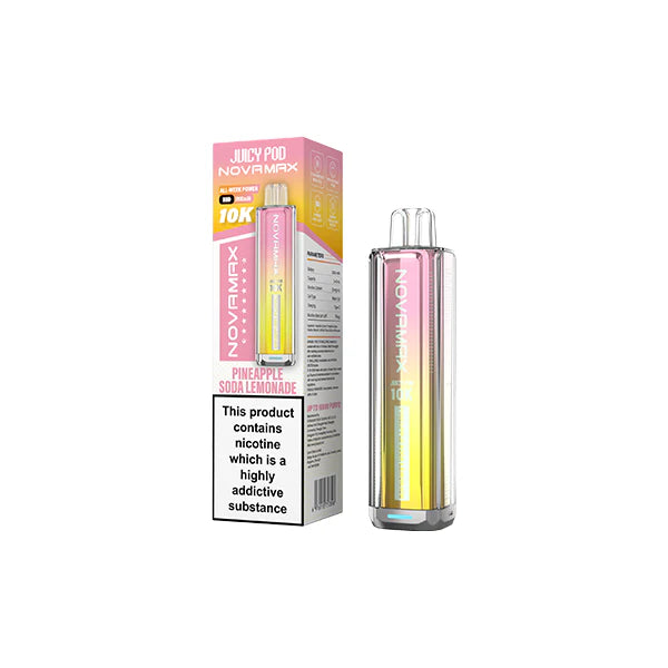 Novamax Disposable Pod Vape Kit 10k Pineapple Sour Lemonade