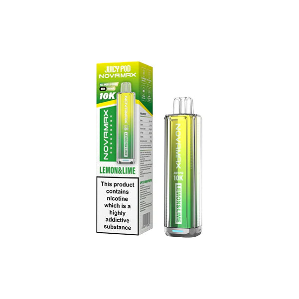 Novamax Disposable Pod Vape Kit 10k Lemon & Lime