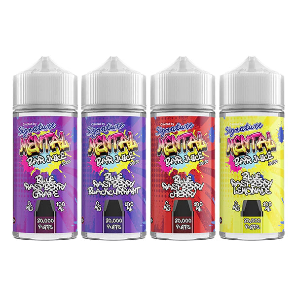 Signature Mental Bar Juice 0mg 100ml Shortfill (50PG/50VG) Vape Liquid