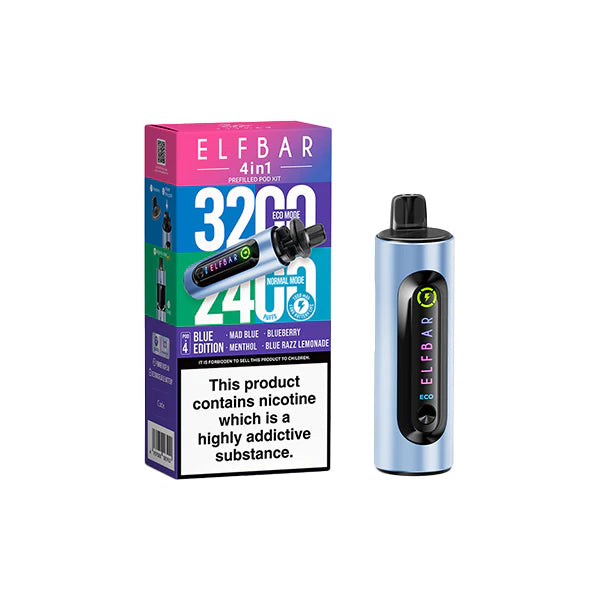 Elf Bar 4 in 1  Pod Vape Kit 3200 Puffs