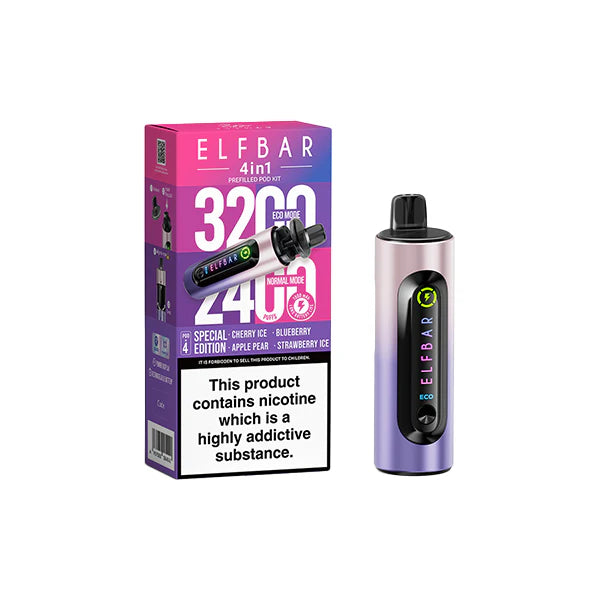 Elf Bar 4 in 1  Pod Vape Kit 3200 Puffs