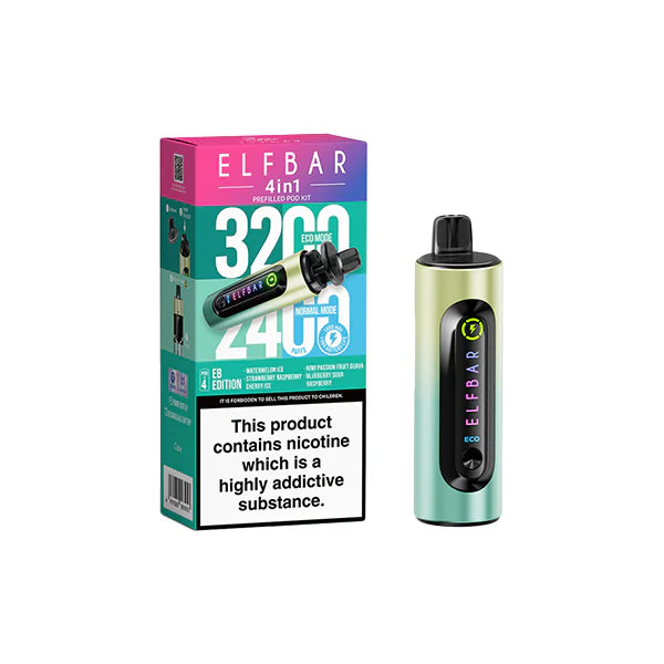 Elf Bar 4 in 1  Pod Vape Kit 3200 Puffs
