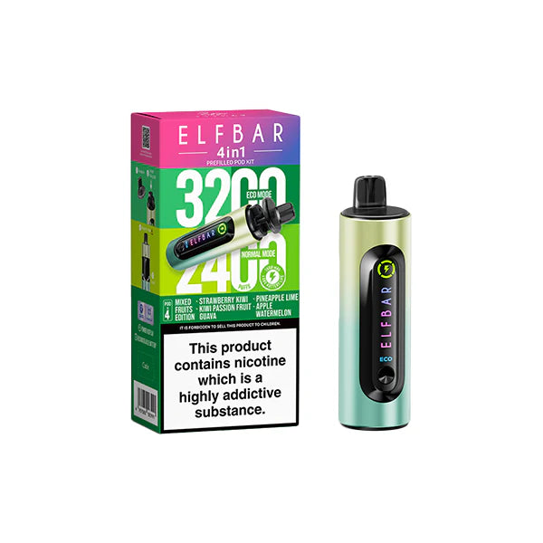 Elf Bar 4 in 1  Pod Vape Kit 3200 Puffs