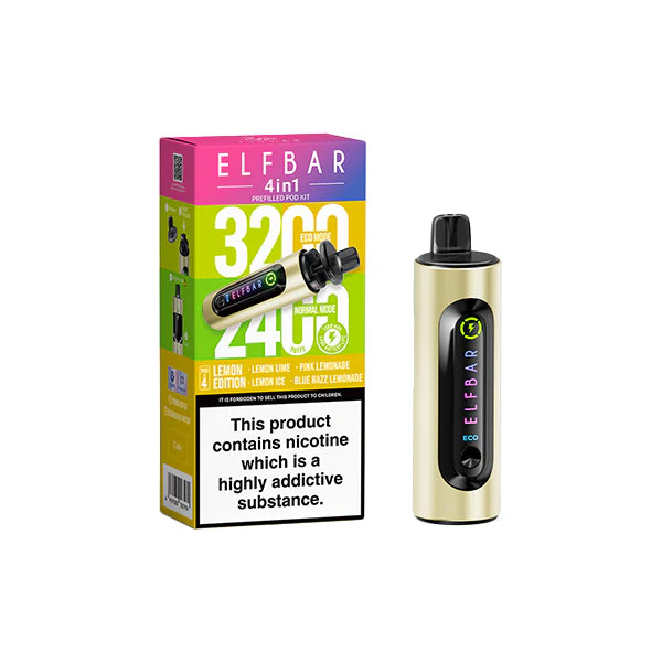 Elf Bar 4 in 1  Pod Vape Kit 3200 Puffs