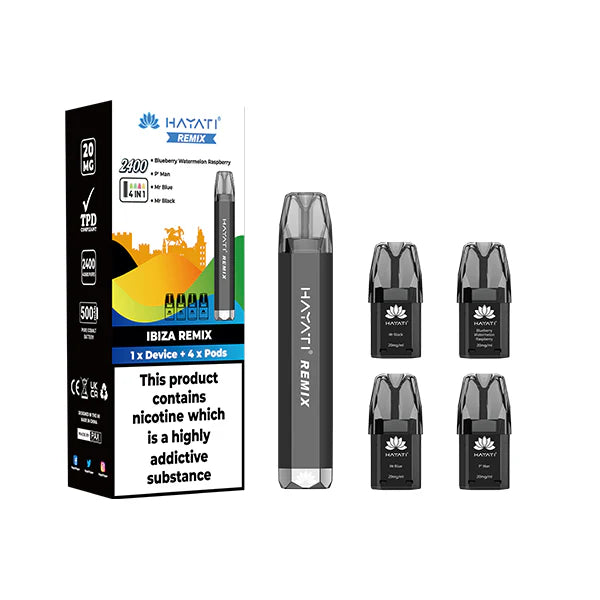 Hayati Remix 4in1 2400 20mg Pod Kit 2400 Puffs