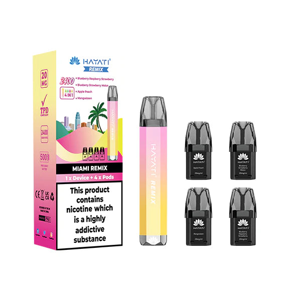 Hayati Remix 4in1 2400 20mg Pod Kit 2400 Puffs