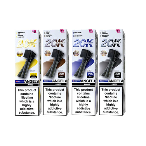 Vapes Bars Angel 20k Pods 20mg Prefilled Pods 20000 Puffs