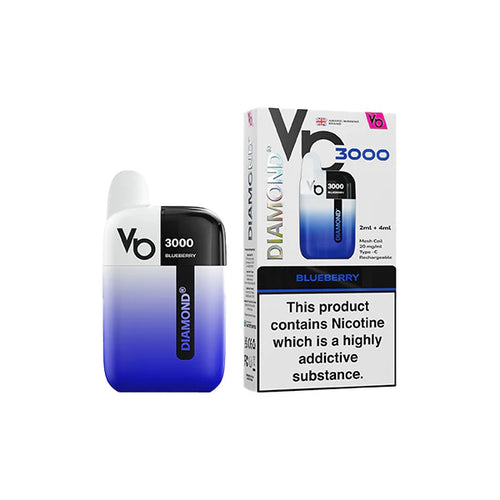 Vapes Bar Diamond 3000 20mg Pod Vape Kit 3000 Puffs