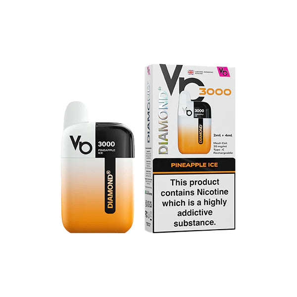 Vapes Bar Diamond 3000 20mg Pod Vape Kit 3000 Puffs