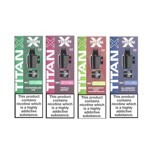 Titan X 10k Puff Prefilled Pods