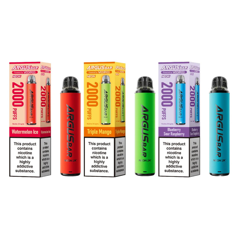 Voopoo Argus Bar Neon 2K Prefilled Pod Vape Kit