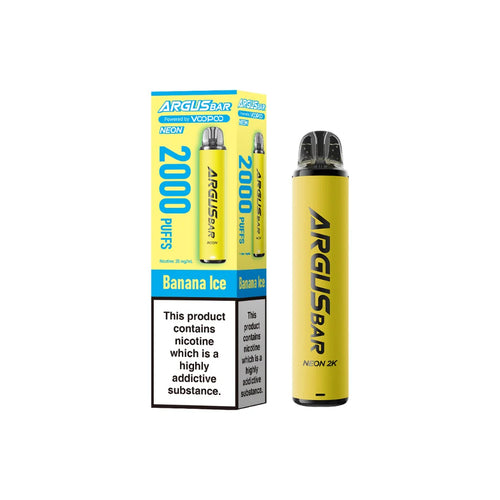 Voopoo Argus Bar Neon 2K Prefilled Pod Vape Kit - Banana Ice
