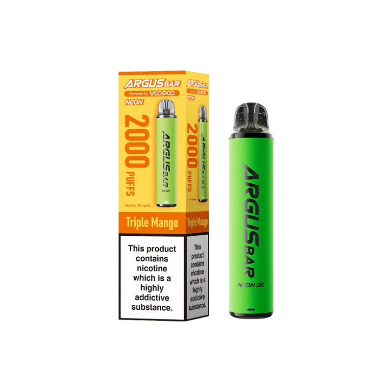 Voopoo Argus Bar Neon 2K Prefilled Pod Vape Kit - Triple Mango