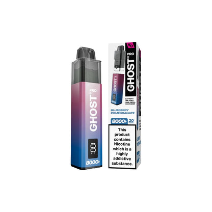 Vapes Bar Ghost Pro 8000 Blueberry Pomegranate